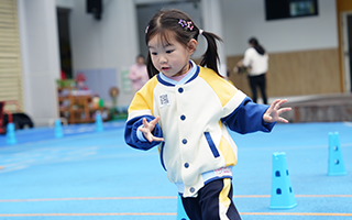 幼儿园体测现场